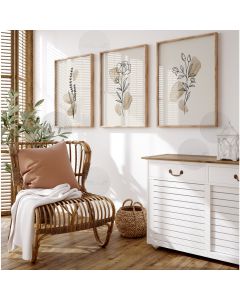 Quadro Decorativo Flores Botânico minimalista , decoração casa Quadro Decorativo, flor, mancha, moderno