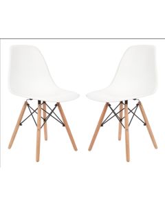 2 Cadeiras Charles Eames Eiffel Dsw Wood