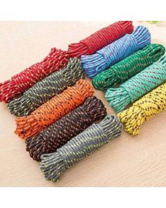 Corda Multicolorido Multiuso 15 Metros Super Resistente Para Varal Amarração Em Geral Para Teto Parede Em Nylon Javick