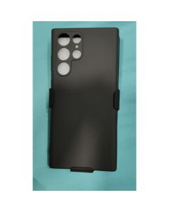 Capinha Preta Para S22 ULTRA + Suporte Cliper Cinto com capa case da camurça
