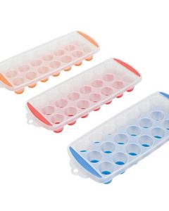 OFERTA Forma de Gelo Gelos Com Fundo 18 Cavidades Em Silicone Solta Fácil Universal 24,5 X 11,5CM