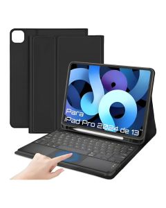 Capa Com Teclado Touchpad Sem Fio Para Ipad Pro 2024 De 13''
