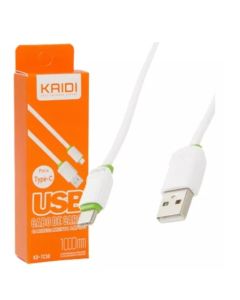 Cabo Carregador Turbo Tipo C Kd-tc30 Rápido Usb