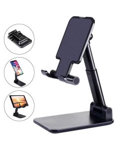 Suporte Para Celular e Tablet Dobrável Portátil Ajustável Apoio Mesa