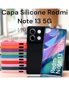Capa Capinha Silicone Aveludada Para XM Redmi Note 13 5G