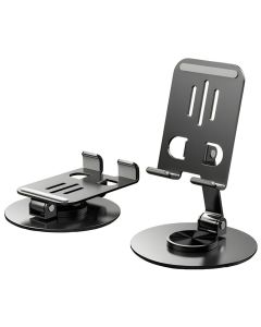 Suporte De Celular Mesa Dobrável Metal Portátil 360°