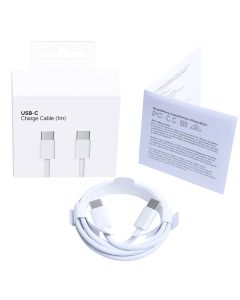 CABO CARREGADOR DUPLO USB-C DE 1 METRO