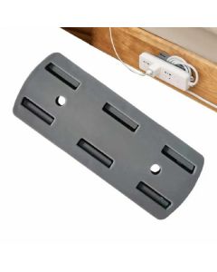 Suporte De Soquete 9.8 X 4Cm Com Adesivo Painel Fixador De Fio Autocolante Para Escritório