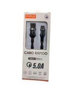 Cabo Usb para Tipo-C 5.0A 1 Metro - AGold Pro