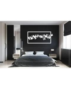 Quadro decorativo passaros mdf 3mm acompanha dupla face