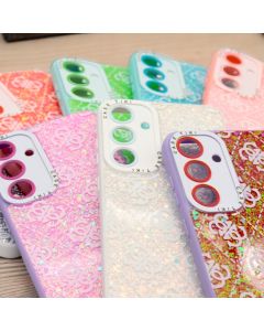 Capa Estampada Com Brilho Galaxy S24 Plus