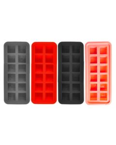 Forma Silicone Gelo 26x11CM Papinha Frutas Com12 Divisórias Grande Utensilio Cozinha Multicoloridas