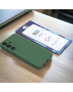 Capa Silicone Aveludada Modelo Galaxy S24 Plus Com Película 3D