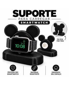 Suporte para Smartwatch Carregador Dock Organizador de Mesa Compatível Série 10 9 8 7 6 5 SE Ultra