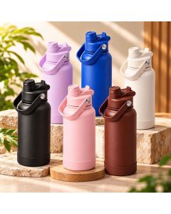 Garrafa Térmica 1L Inox Bico Duplo Esportiva Academia Gelada