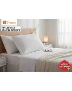Travesseiro de Espuma Macia e Confortável | Antialérgico | Suporte Ideal para Noites de Sono Perfeitas