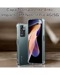 Capa Silicone Transparente Anti Impacto XM Redmi Note 11 Pro 4G/5G