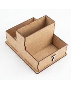 Kit 20 Porta Comanda Numerado em MDF com Divisórias Organizador de Mesa Restaurante Lanchonete