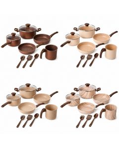 Conjunto de Panelas Antiaderente Jogo 8 Big Peças Cozinha Completo