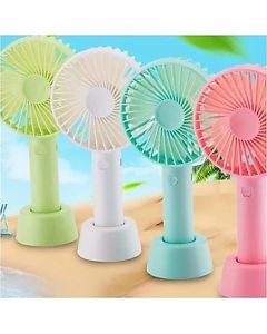 Ventilador Portátil Mini De Mão Mesa Recarregavel Usb Led com cabo