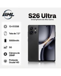 Smartphone BML S26 Ultra 12+512GB 5G Tela 7,3" Câmera 108MP