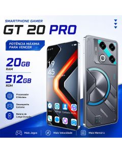 Smartphone celular GT 20 Pro 5G Tela 6,78 Polegadas 20GB/512GB Câmera 48MP