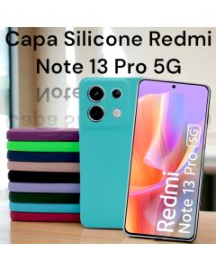Capa Capinha Silicone Aveludada Para XM Redmi Note 13 Pro 5G