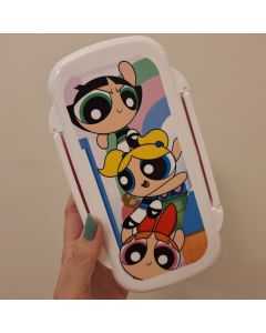 Kit Marmita lancheira menina - acompanha  Garfo e Colher e faca Marmita Lanche Escolar Marmitinha