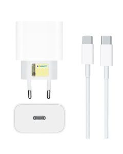 Carregador Fonte Cabo Usb-c 25w Tipo C Ios Turbo Rápido Portátil