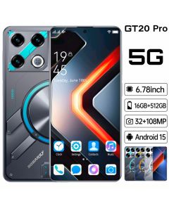 Celular Smartphone GT20 Pro 16GB+512GB, 6,78 polegadas 4G/5G 6000mAh Internet/WIFI Celular para jogos Mobile Phones