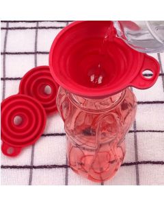 Funil de Silicone Dobrável Retrátil Funil Dispensador de Líquidos Utensílio de Cozinha Clink