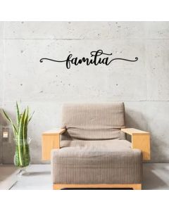 Quadro Decorativo Familia MDF Preto