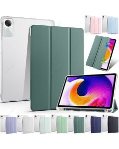 Capa Para Tablet Lenovo Xiaoxin Pad 2024 Tab M11 TB-330FU 331FC Com Porta-Lápis Macio Volta Funda Wake/Sleep