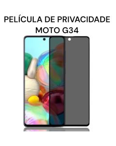 Película de Privacidade De Vidro Moto G34
