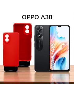 Capa Silicone Com Proteção De Câmera Para Oppo A38