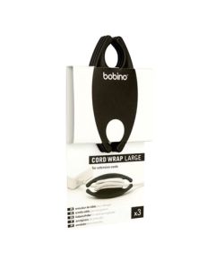 Kit Organizador de Cabo Grande Bobino - Cord Wrap Large - 3 Unidades