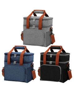 Bolsa Lancheira Térmica Grande Duplo Marmita Trabalho Viagem