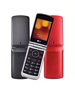4G Celular LG G360 Dobrável Vermelho Dual SIM Phone Para Idosos Com Câmera Tela Grande Telefone Com Bluetooth E Rádio FM