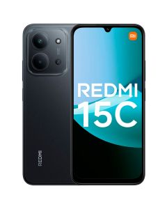 Smartphone Xiaomi Redmi 15C 256GB + 8GB RAM - Tela 6.9” Dual SIM 4G LTE - Preto (Midnight Black)