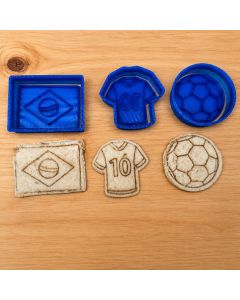 Cortador GRANDE Sanduiche Molde pão para lancheira Lanche bola Futebol Infantil  9cm