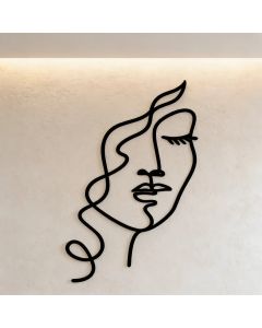 Quadro Painel Decorativo Fine Line Mulher | EM MDF 3mm- acompanha dupla face