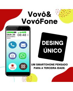VOVÔ&VOVÓFONE 3G 32GB TELA GRANDE 5.5 REDES SOCIAIS SOS
