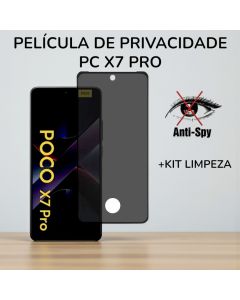 Película De Vidro 3D Privativa Para Pc X7 Pro Com Furo Para Digital