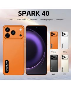 Novo Lançamento SPARK 40 Celular Android Original Tela Grande HD 7.3 pol. Desbloqueio Rápido Dual Chip Dual Standby