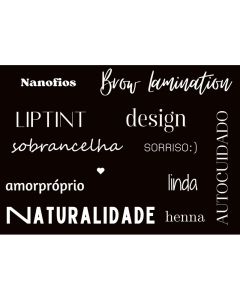 kit palavras variadas 15cm altura várias fontes