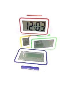 Relogio Multicolorido 13.1x3.2x8.9Cm Despertador Fala Hora Relógio Digital Cabeceira Mesa Lelong