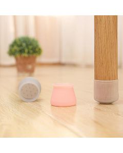 1 Conjunto C/4 Protetores Silicone Mesa Cadeira Redondo E Quadrado Proteger o piso-Saz