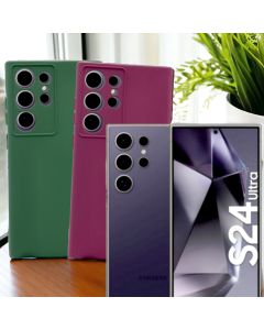 Capa Silicone Aveludada Modelo Galaxy S24 Ultra