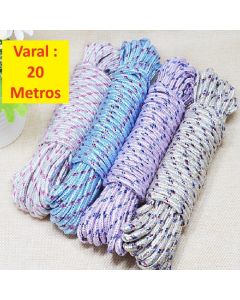 Corda multiuso 20 metros Resistente Varal Amarração em geral para teto parede em nylon Javick