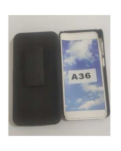 Capa Capinha Samsung Galaxy A36 Preta + Suporte Cintura Flip Belt+PELICULA3D